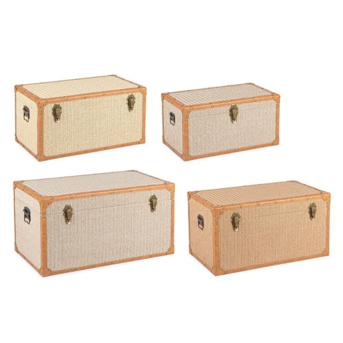 SET 4 BAULE WILFRED BEIGE MARRONE
